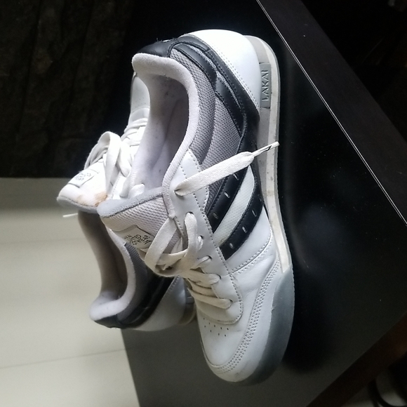 Lakai Trifecta Skate Shoes White Black Gray Leather 9.5 - Picture 5 of 7